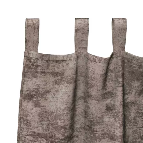 Függöny függönyökkel 2 pcs Cappuccino 245 x 140 cm Bársony