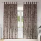 Függöny függönyökkel 2 pcs Cappuccino 260 x 140 cm Bársony