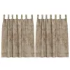 Függöny függönyökkel 2 pcs pezsgőszín 140 x 140 cm Bársony