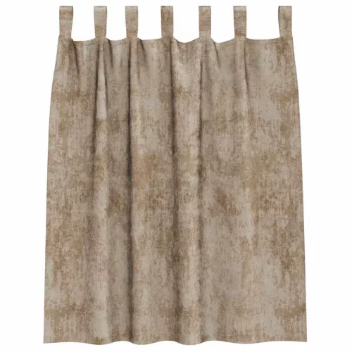 Függöny függönyökkel 2 pcs pezsgőszín 140 x 140 cm Bársony