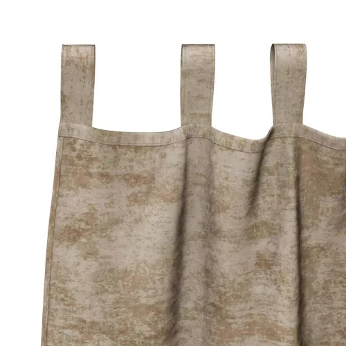 Függöny függönyökkel 2 pcs pezsgőszín 140 x 140 cm Bársony