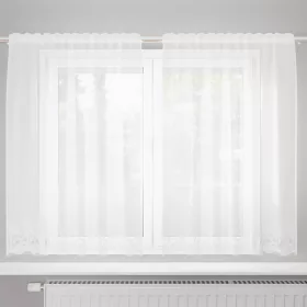   Csipkés Függöny függönyökkel Fehér 150x140cm Poliészter