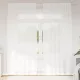 Csipkés Függöny függönyökkel Fehér 150x220cm Poliészter