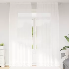   Csipkés Függöny függönyökkel Fehér 150x280cm Poliészter