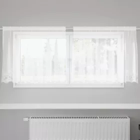   Csipkés Függöny függönyökkel Fehér 200x100cm Poliészter