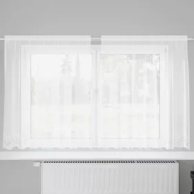   Csipkés Függöny függönyökkel Fehér 200x160cm Poliészter