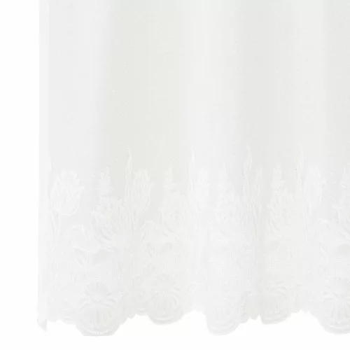 Csipkés Függöny függönyökkel Fehér 200x160cm Poliészter