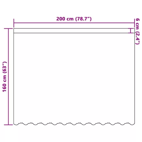 Csipkés Függöny függönyökkel Fehér 200x160cm Poliészter