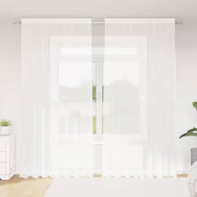   Csipkés Függöny függönyökkel Fehér 200x260cm Poliészter