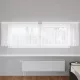 Csipkés Függöny függönyökkel Fehér 300x120cm Poliészter