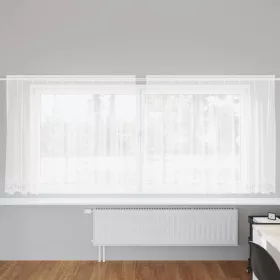   Csipkés Függöny függönyökkel Fehér 300x180cm Poliészter