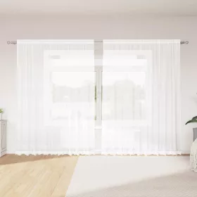   Csipkés Függöny függönyökkel Fehér 300x200cm Poliészter