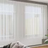 Csipkés Függöny függönyökkel Fehér 400x200cm Poliészter
