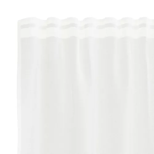 Csipkés Függöny függönyökkel Fehér 400x200cm Poliészter