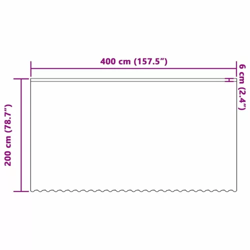 Csipkés Függöny függönyökkel Fehér 400x200cm Poliészter