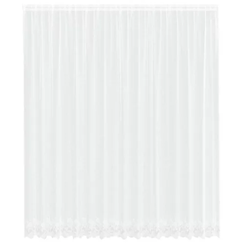 Csipkés Függöny függönyökkel Fehér 400x280cm Poliészter