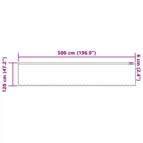 Csipkés Függöny függönyökkel Fehér 500x120cm Poliészter