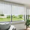 Csipkés Függöny függönyökkel Fehér 600x120cm Poliészter