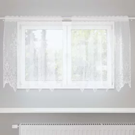   Csipkés Függöny függönyökkel Fehér 150x100cm Poliészter