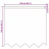 Csipkés Függöny függönyökkel Fehér 150x140cm Poliészter