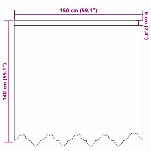 Csipkés Függöny függönyökkel Fehér 150x140cm Poliészter