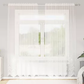   Csipkés Függöny függönyökkel Fehér 150x200cm Poliészter