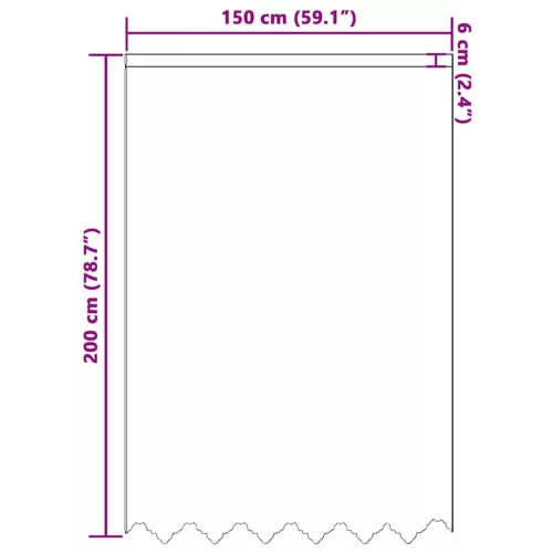 Csipkés Függöny függönyökkel Fehér 150x200cm Poliészter