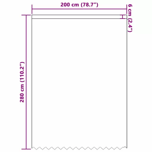 Csipkés Függöny függönyökkel Fehér 200x280cm Poliészter