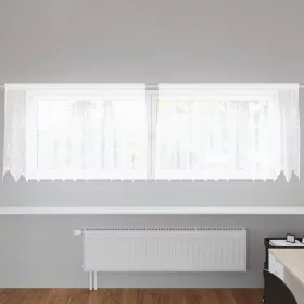   Csipkés Függöny függönyökkel Fehér 300x80cm Poliészter