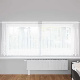   Csipkés Függöny függönyökkel Fehér 300x160cm Poliészter