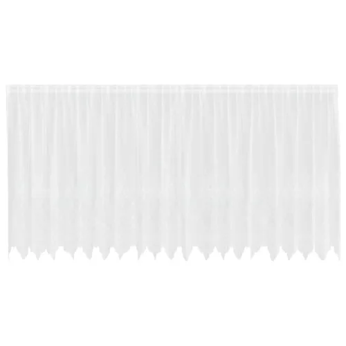 Csipkés Függöny függönyökkel Fehér 500x140cm Poliészter