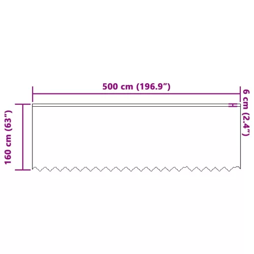 Csipkés Függöny függönyökkel Fehér 500x160cm Poliészter