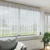 Csipkés Függöny függönyökkel Fehér 500x200cm Poliészter