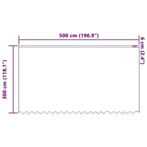 Csipkés Függöny függönyökkel Fehér 500x300cm Poliészter