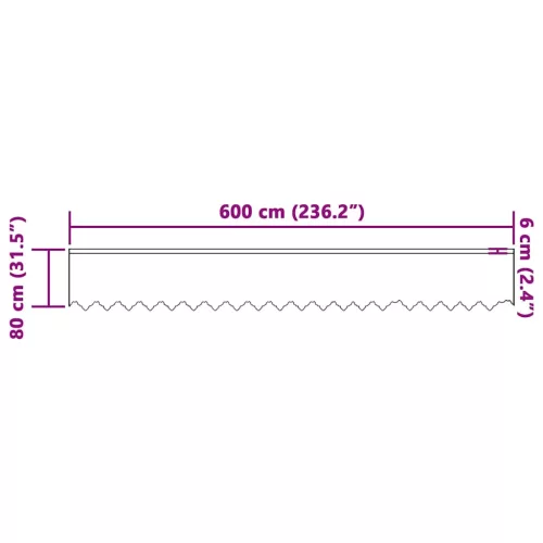Csipkés Függöny függönyökkel Fehér 600x80cm Poliészter