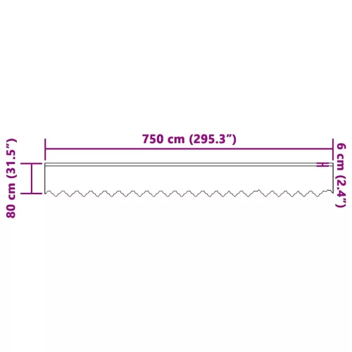 Csipkés Függöny függönyökkel Fehér 750x80cm Poliészter