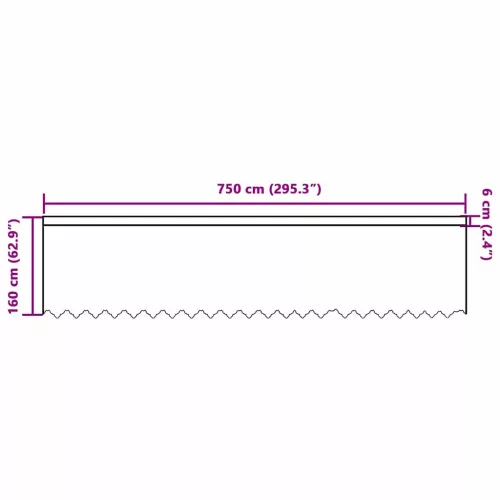 Csipkés Függöny függönyökkel Fehér 750x160cm Poliészter