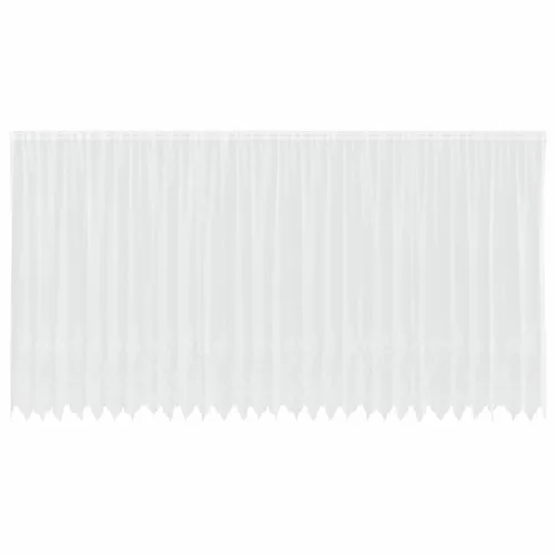 Csipkés Függöny függönyökkel Fehér 750x245cm Poliészter