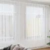 Csipkés Függöny függönyökkel Fehér 750x280cm Poliészter