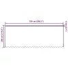 Csipkés Függöny függönyökkel Fehér 750x280cm Poliészter