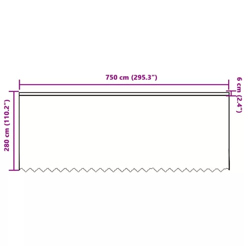 Csipkés Függöny függönyökkel Fehér 750x280cm Poliészter