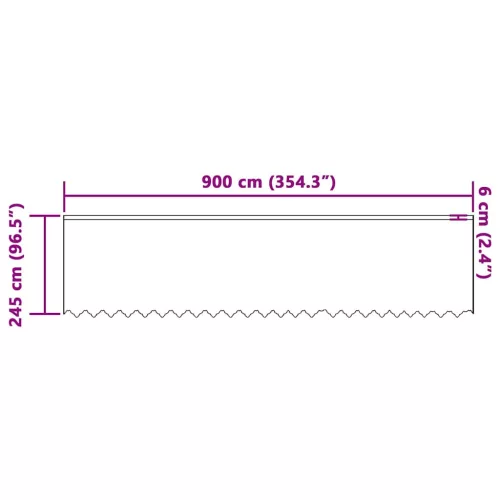 Csipkés Függöny függönyökkel Fehér 900x245cm Poliészter