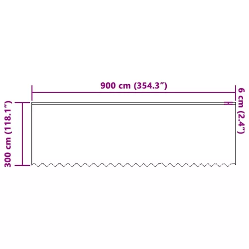 Csipkés Függöny függönyökkel Fehér 900x300cm Poliészter