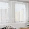 Csipkés Függöny függönyökkel Fehér 1200x200cm Poliészter