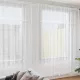 Csipkés Függöny függönyökkel Fehér 1200x260cm Poliészter