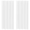 Voile Függöny függönyökkel 2 pcs Fehér 140x225cm Poliészter