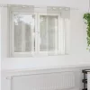 Voile Függöny függönyökkel 2 pcs Krém 140x140cm Poliészter