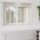 Voile Függöny függönyökkel 2 pcs Homokszín 140x140cm Poliészter