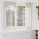 Voile Függöny függönyökkel 2 pcs Homokszín 140x175cm Poliészter