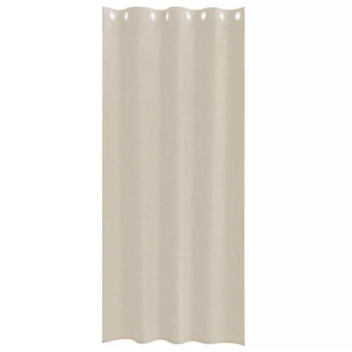 Voile Függöny függönyökkel 2 pcs Homokszín 140x225cm Poliészter
